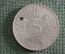 5 марок 1969 года, серебро. Буква J (Гамбург). ФРГ (Германия)