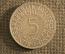 5 марок 1966 года, серебро. Буква F (Штутгарт). ФРГ (Германия)
