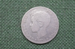 Монета 1 песета 1901 год, Испания , серебро