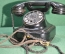 Немецкий настольный телефон W28 H&S, 1930-е годы. Стеклянные звоночки!