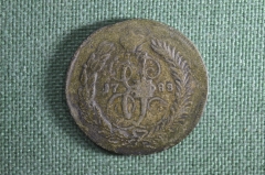 Монета 2 копейки 1788 года СПМ гурт сетчатый. Медь. Екатерина II, Российская Империя.