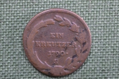 Монета 1 крейцер 1790 года, Австрийская империя, Габсбурги. Haus Habsburg - Schmöllnitz Joseph II
