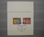 Две почтовые марки, спецгашение 1972 год. Штамп. Рождество, Святое семейство. Западный Берлин.