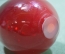 Яйцо пасхальное, красное стекло, 9 см. 