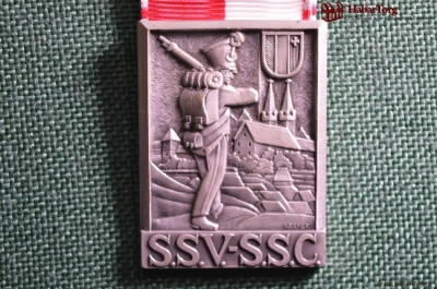 Медаль "Einzel wett schiessen concours individuel", Швейцария, 1979 год. SSV - SSC, Kramer.
