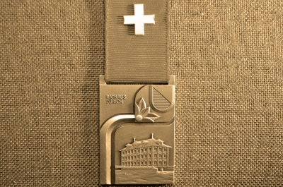 Стрелковая медаль, посвященная соревнованиям в Цюрихе, Швейцария, 1986г.