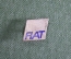 Знак значок фрачный петличный "Fiat". Фирма Fratelli. Тяжелый металл. Эмаль. Италия. 1960-е годы.