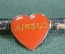Знак, значок "Airbus. Эйрбас". Я люблю Airbus, сердечко. Авиалинии, самолет. Гражданская авиация.