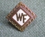 Знак, значок "WF". Тяжелый металл, эмали. 