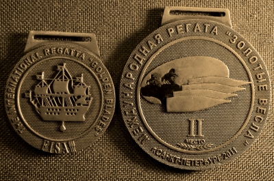 Медали за 2 и 3 места по гребле. Международная регата "Золотые Весла", г.Санкт-Петербург, 2011г.