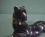 Статуэтка, фигурка "Черная пантера, Багира". Фарфор.