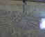 Икона старинная на ткани в раме под стеклом "Св. Варвара и Архангел Михаил". Царская Россия.