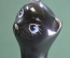Статуэтка, фигурка фарфоровая "Черная кошка с голубыми глазами". Фарфор.