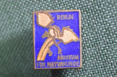 Знак, значок "Музей естественной истории, Берлин. Museun fur naturkunde". Птеродактиль. Тяжелый.