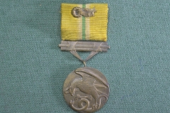 Медаль "За храбрость", 3 степени. Орел, змея. Za zasluhy. Чехословакия, 1939 год.