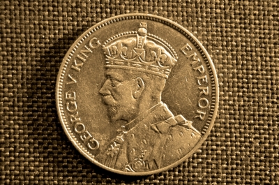 1/2 кроны, серебро, Южная Родезия, Король Георг V, 1934 год