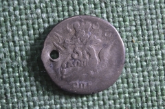 Монета 5 копеек 1756 года. Серебро. СПБ. Елизавета I. Орел в облаках, облачник. Малый формат.