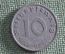 Монета 10 пфеннигов, пфеннингов 1940 года. Цинк, Буква B. Рейх, Германия. Deutsches Reich. 
