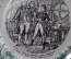 Фарфоровая тарелка на тему «Наполеон Бонапарт». Мануфактура Sarreguemines, Франция.