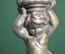 Оловянная статуэтка "Мальчик с корзиной на голове"