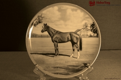Тарелка фарфоровая, настенная "Лошадь", "Конь". Компания "Rosenberg". Германия. Конец 20 века.