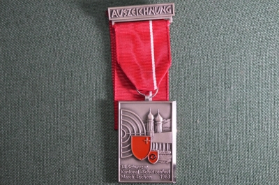 Стрелковая медаль, посвященная соревнованиям в Лахене, Швейцария, 1983г