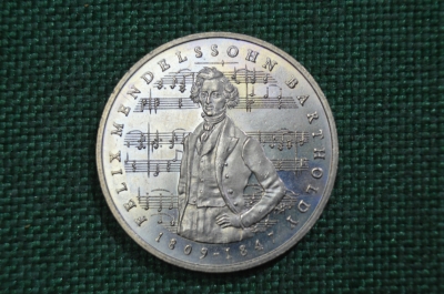 5 марок 1984 Германия, ФРГ, "175 лет Мендельсон"