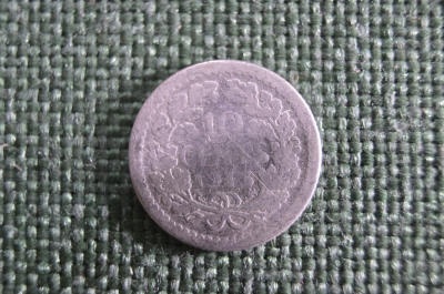 10 центов 1918, Нидерланды, серебро