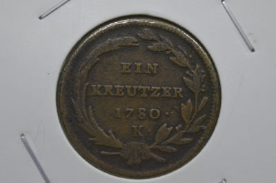 1 крейцер 1780 год, Австрия