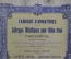 Акция на 500 франков общество "Арматурная фабрика Farcometal", 1926 год, металл, Бельгия
