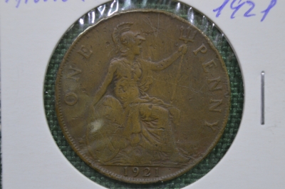 1 пенни 1921 Великобритания