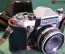 Фотоаппарат с кофром, Practica Super TL, Объектив TESSAR 2,8/50 Carl Zeiss Jena № 9266605. Германия.