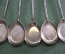 Ложки чайные "Парусник", мельхиор, серебрение, клеймо СССР, набор из 6 штук.