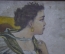 Картина "Девушка - пастушка", холст, темпера, Европа, 1920-1930 гг.