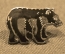 Знак, значок "Медведь", Америка, США, 1960-1970-е годы, тяж. металл, горячая эмаль.