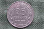 25 пфеннигов 1911 года, А, Германия, Веймар