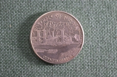 Коллекционная монета "Храм Геры Олимп", Греция