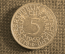 5 марок 1969 года, серебро. Буква D (Мюнхен). ФРГ (Германия)