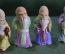 Фарфоровые статуэтки "9 старцев мудрецов". Клеймо в тесте. Старый Китай, 1950-е годы.