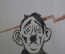 Советская операция на головном мозге. Гитлер. Карикатура, оригинал. Борис Пророков.
