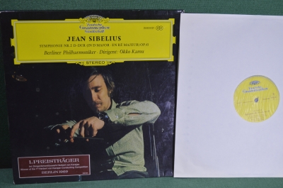 Винил, пластинка 1 lp. Жан Сибелиус, Симфония № 2. Jean Sibelius. Немецкая филармония. 1970 год.