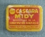 Аптечная жестяная коробочка - таблетница "Cascara Midy". Первая половина 20 века.Франция.