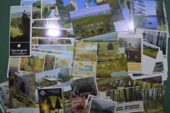 Большой сборный лот открыток СССР, на тему "Заповедники, Туристические маршруты". Более 100 шт.
