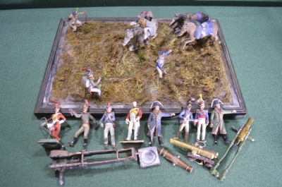 Сборный лот, оловянные солдатики. Реконструкция, Отечественная война 1812 года. Разнобой. 