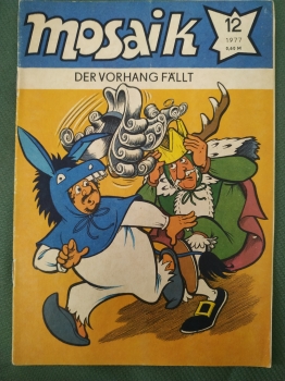 Комикс, серия комиксов "Мозаик", "Mosaik". Выпуск № 12. 1977 год. ГДР. Германия.