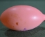 Елочная стеклянная игрушка "Яйцо яичко". Роспись, толстое стекло. СССР.