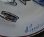 Фарфоровая настенная тарелка "Юный хоккеист". Авторская работа, Андрей Галавтин.