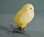 Стеклянная елочная игрушка на прищепке "Цыпленок". 1950-1960 годы. СССР