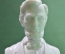  Бюст "Авраам Линкольн". Президент США. Белый искусственный мрамор, 13,5 см.