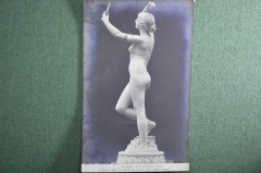 Открытка старинная "Девушка с зеркалом" № 984. Salon de 1905. Чистая, оригинал.